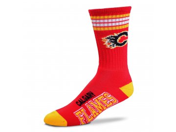 Ponožky Calgary Flames 4 Stripes Crew