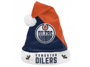Zimní čepice Edmonton Oilers FOCO Colorblock Santa Hat