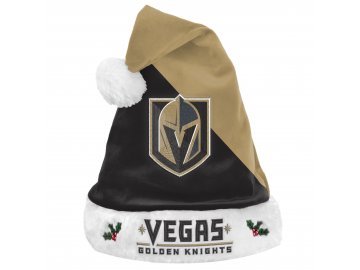 Zimní čepice Vegas Golden Knights FOCO Colorblock Santa Hat