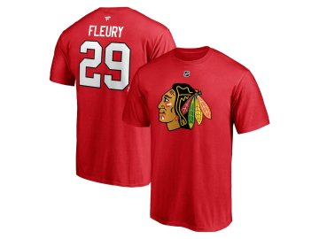 Tričko Marc-André Fleury Chicago Blackhawks Stack Name & Number