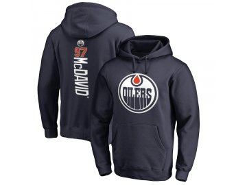 Mikina Connor McDavid #97 Edmonton Oilers Backer Name & Number Pullover Hoodie