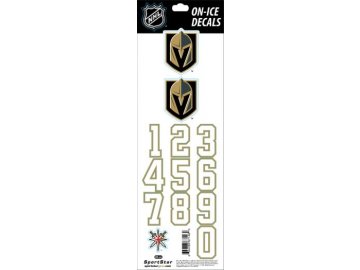 Samolepky na helmu Vegas Golden Knights Decals Gold