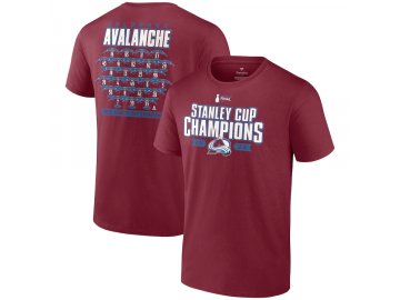 Pánské tričko Colorado Avalanche 2022 Stanley Cup Champions Jersey Roster