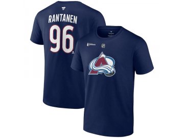 Pánské tričko Mikko Rantanen Colorado Avalanche 2022 Stanley Cup Champions Authentic Stack Name & Number