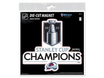 Magnet Colorado Avalanche 2022 Stanley Cup Champions 6'' x 6'' Indoor/Outdoor Trophy Magnet