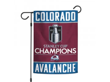 Vlajka Colorado Avalanche 2022 Stanley Cup Champions 12'' x 18'' Double-Sided Garden Flag