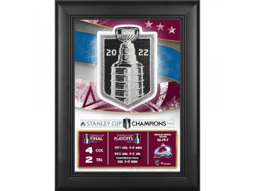 Koláž Colorado Avalanche 2022 Stanley Cup Champions 5" x 7" Collage with 2022 Stanley Cup Champions Jersey Patch