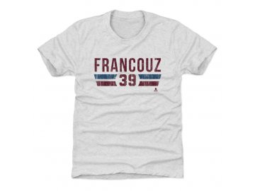 Dětské tričko Colorado Avalanche Pavel Francouz #39 Colorado Font Ash