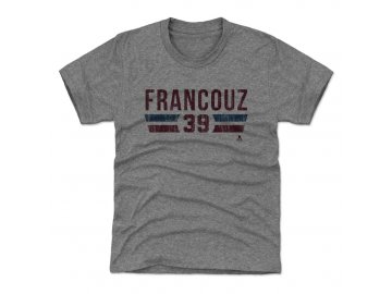 Dětské tričko Colorado Avalanche Pavel Francouz #39 Colorado Font Grey