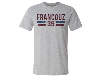 Pánské tričko Colorado Avalanche Pavel Francouz #39 Colorado Font Grey
