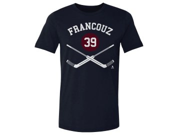 Pánské tričko Colorado Avalanche Pavel Francouz #39 Goalie Sticks WHT Navy