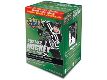 Hokejové Karty NHL 2021-22 Upper Deck Series 2 Blaster Box