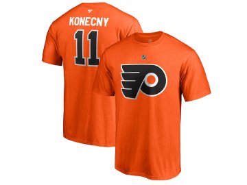 Pánské tričko Travis Konecny #11 Philadelphia Flyers Stack Logo Name & Number Special Edition