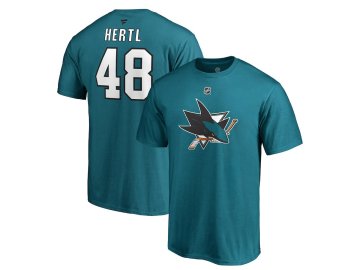 Tričko Tomáš Hertl #48 San Jose Sharks Stack Logo Name & Number