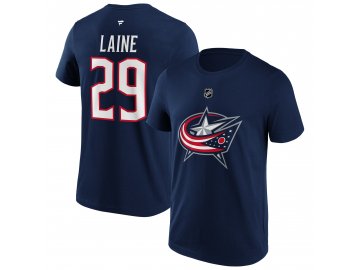 Tričko Patrick Laine #29 Columbus Blue Jackets Name & Number Graphic T-Shirt