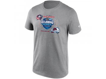 Tričko NHL Global Series 2022 Columbus Blue Jackets VS Colorado Avalanche Hometown Match-Up Graphic T-Shirt