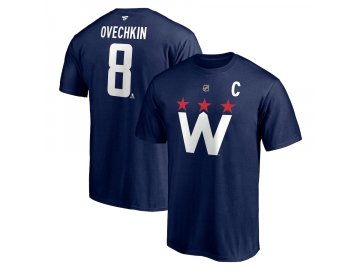 Tričko Alexander Ovechkin #8 Washington Capitals Name & Number 2020/21 Alternate T-Shirt - Navy