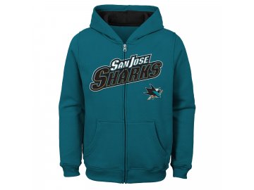 Dětská mikina San Jose Sharks Stated Full Zip Hoodie