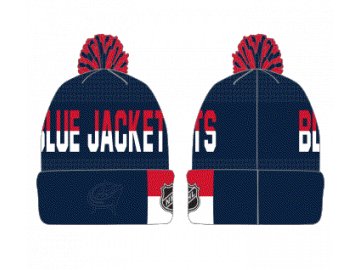 Dětská zimní čepice Columbus Blue Jackets Faceoff Jacquard Knit