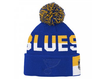 Dětská zimní čepice St. Louis Blues Faceoff Jacquard Knit