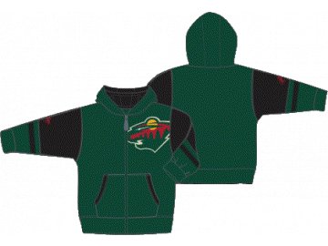 Dětská mikina Minnesota Wild NHL Faceoff Colorblocked Fleece Full-Zip
