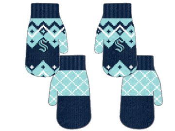 Dětské rukavice Seattle Kraken NHL Fleece Lined Patchwork