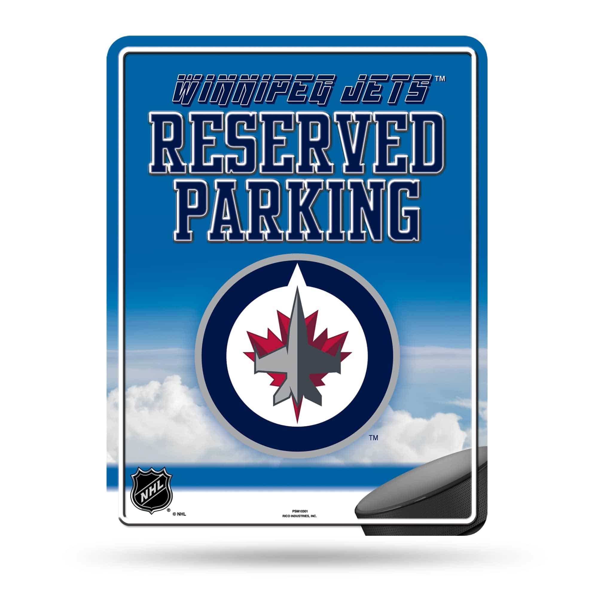 Levně Cedule Winnipeg Jets NHL Auto Reserved Parking