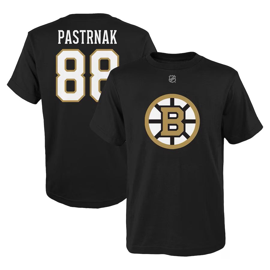 Levně Dětské tričko Boston Bruins NHL David Pastrňák #88 Player Name & Number