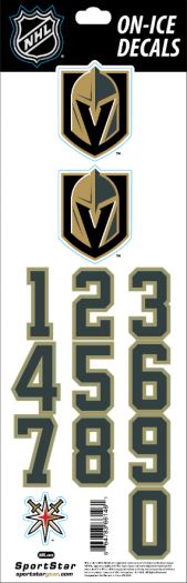 Sport Star Samolepky na helmu Vegas Golden Knights NHL Decals