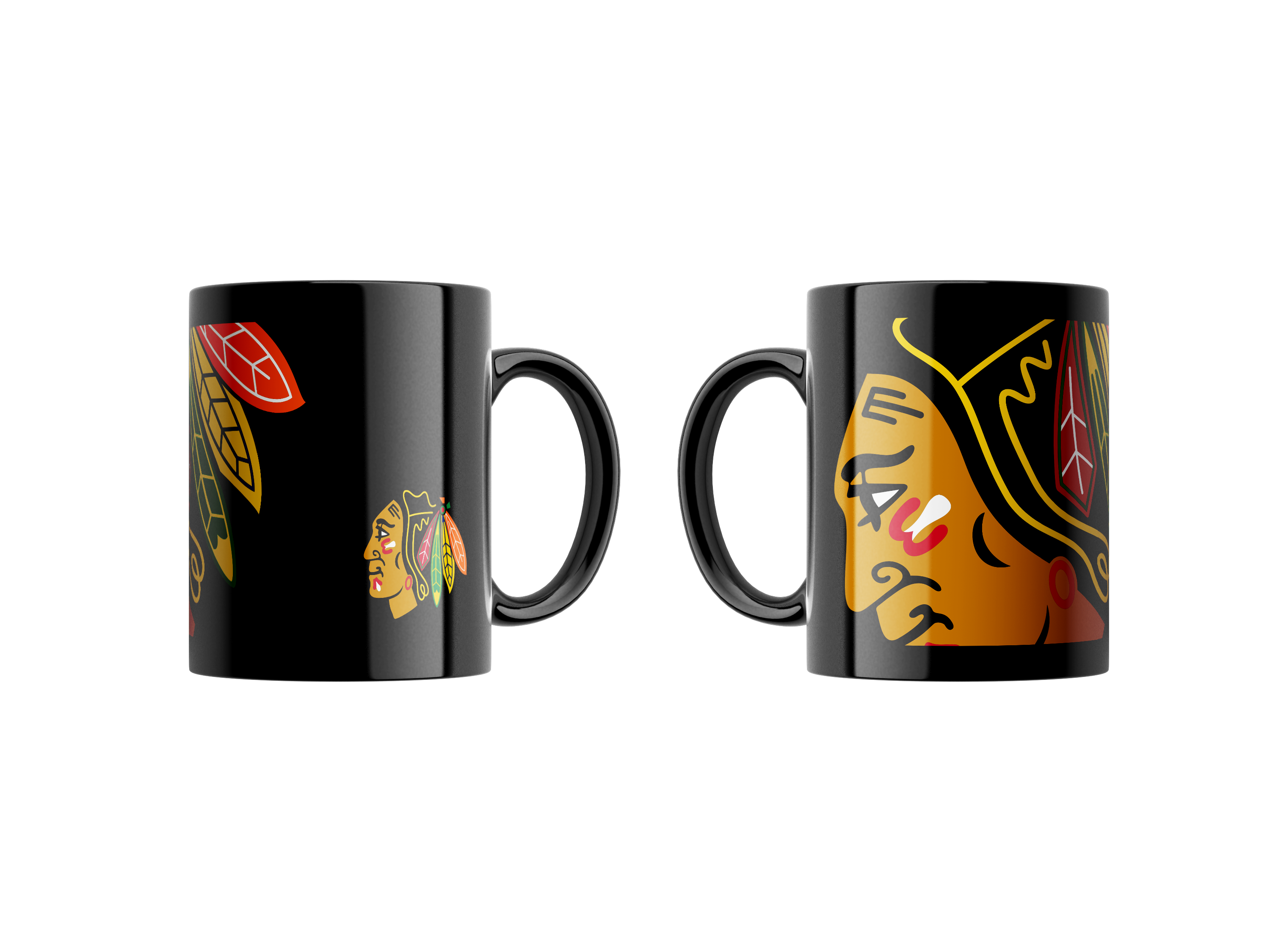 Levně Hrnek Chicago Blackhawks NHL OVERSIZED Logo (330 ml)