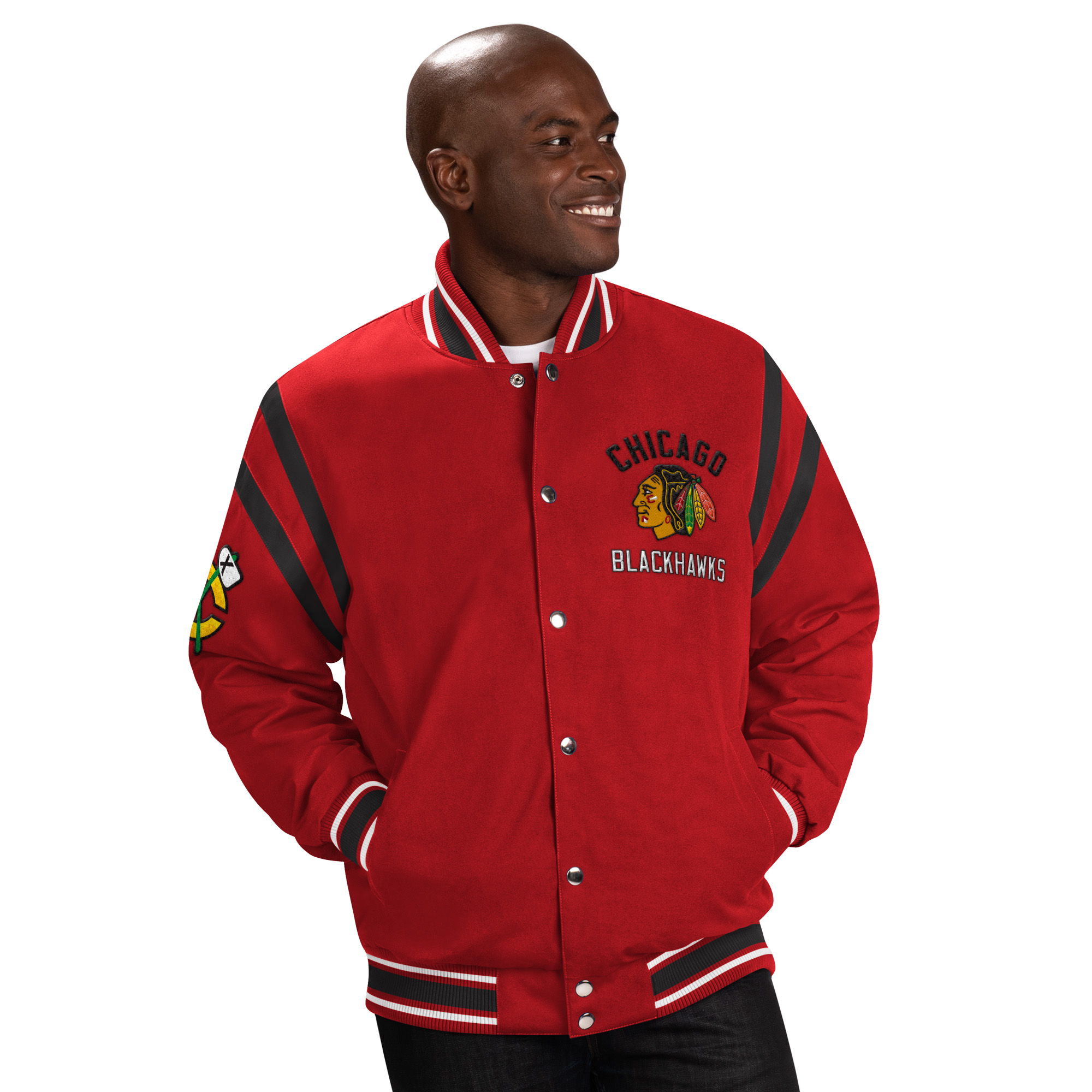 Pánská bunda Chicago Blackhawks NHL Tailback Jacket Velikost: S