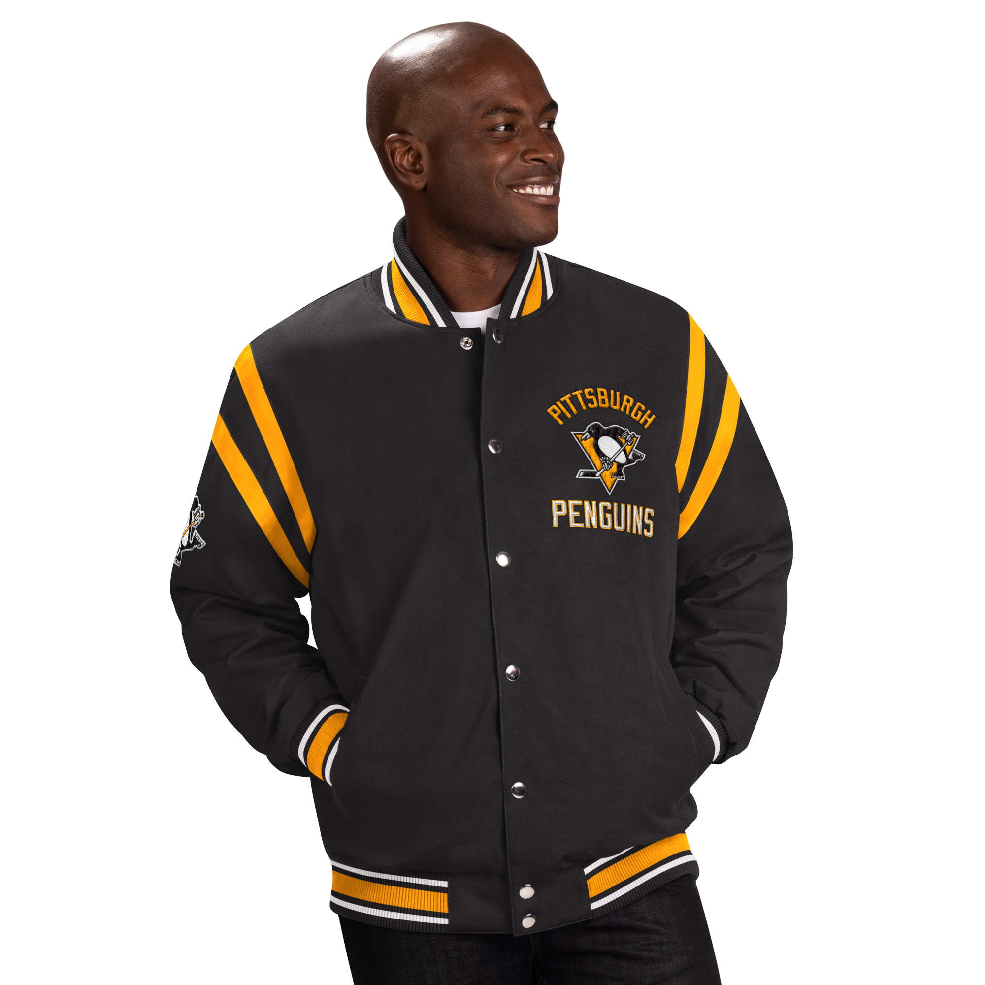 Pánská bunda Pittsburgh Penguins NHL Tailback Jacket Velikost: XL