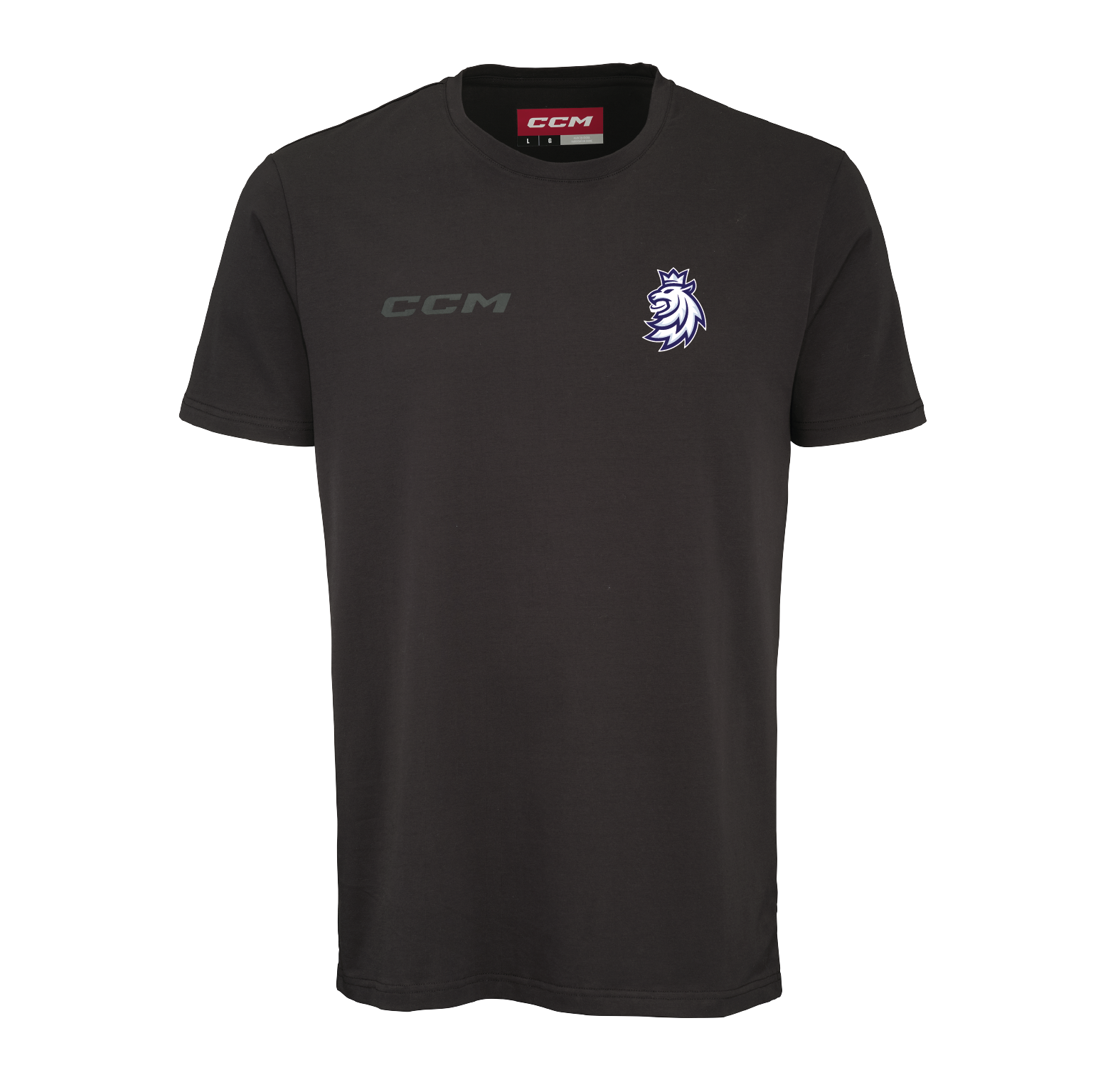 Pánské tričko Český hokej CCM Core Lev Black Velikost: M