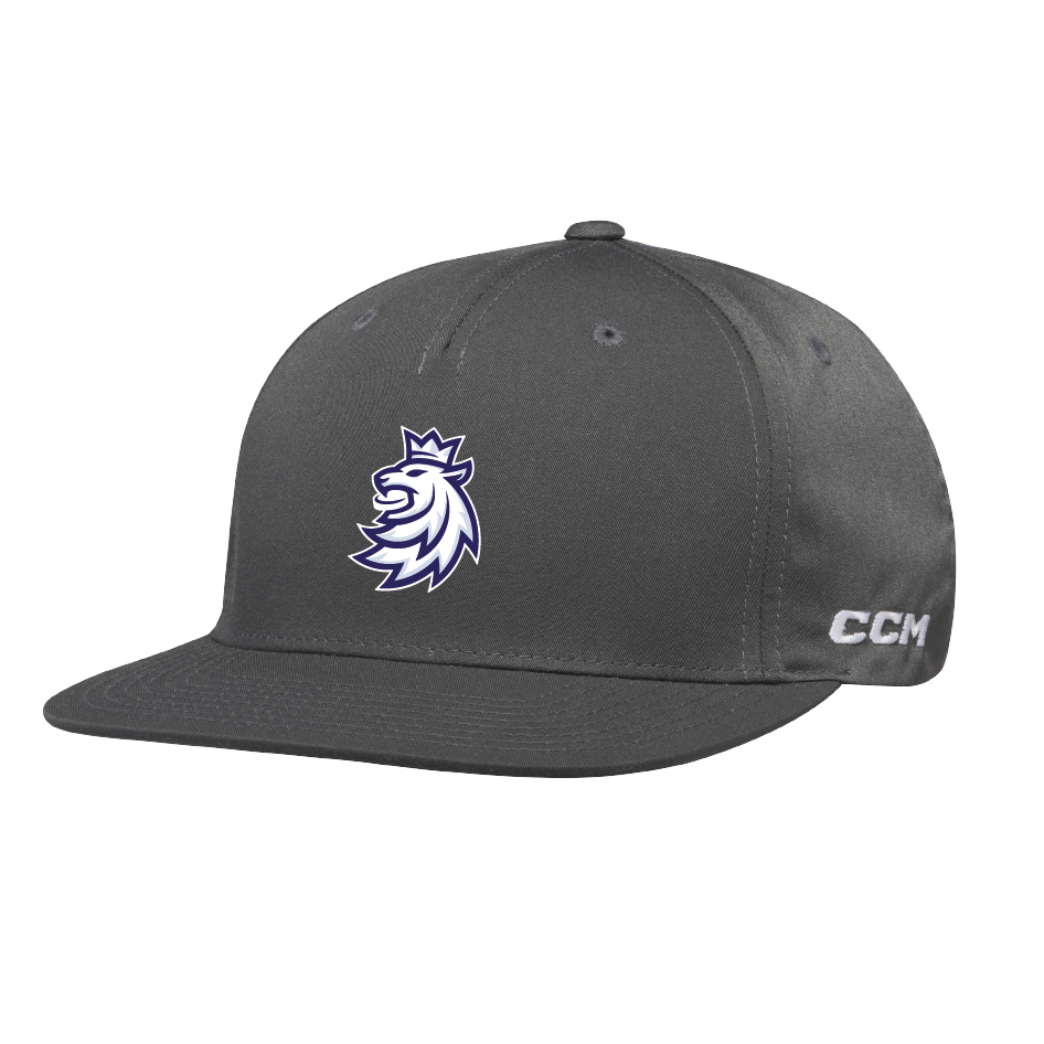 Pánská Kšiltovka Český hokej CCM Snapback Lev Charcoal