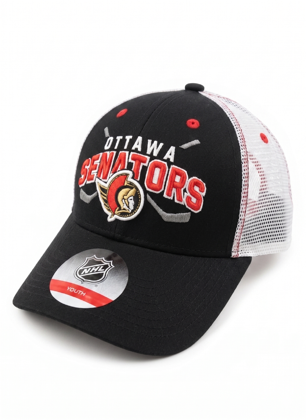 Levně Dětská kšiltovka Ottawa Senators NHL Lockup Meshback Adjustable