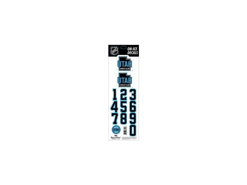 Levně Samolepky na helmu Utah Mammoth NHL Decals