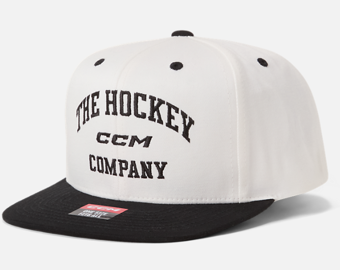 Levně Pánská kšiltovka CCM Athleisure Flat Brim Cap Blanc De Blanc