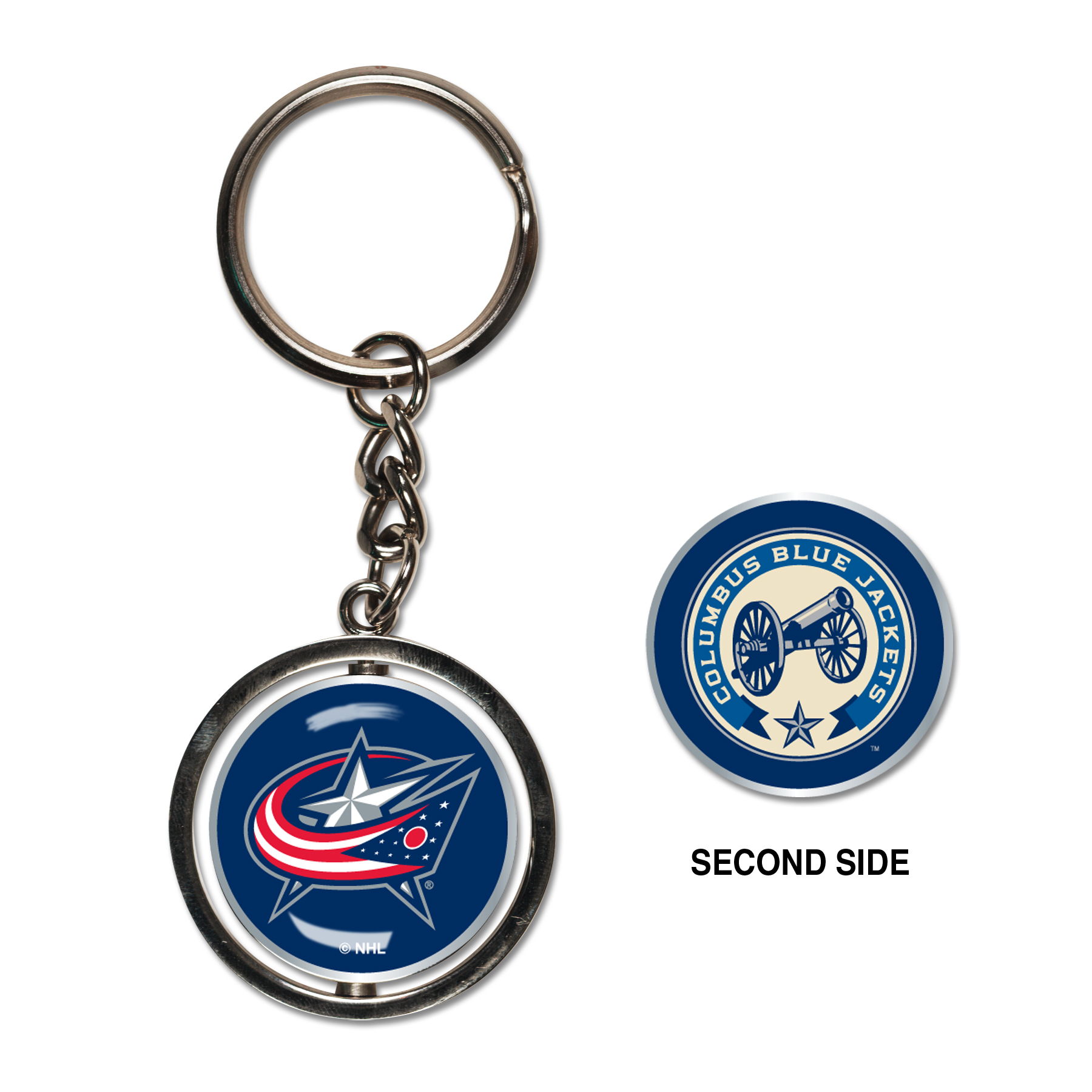Levně Přívěšek Columbus Blue Jackets NHL Spinner Key Ring