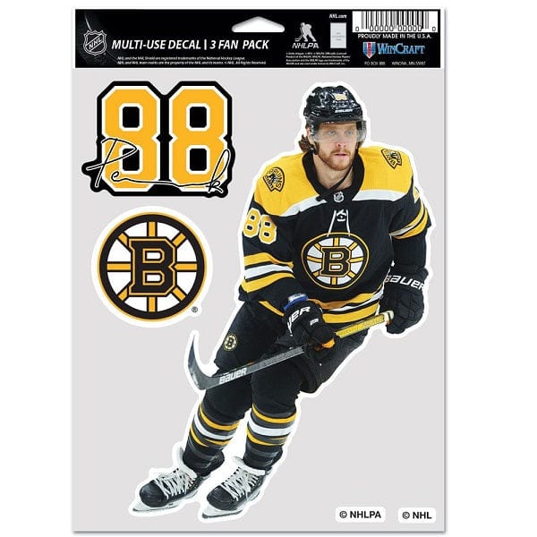 Levně Samolepka David Pastrnak #88 Color Decal