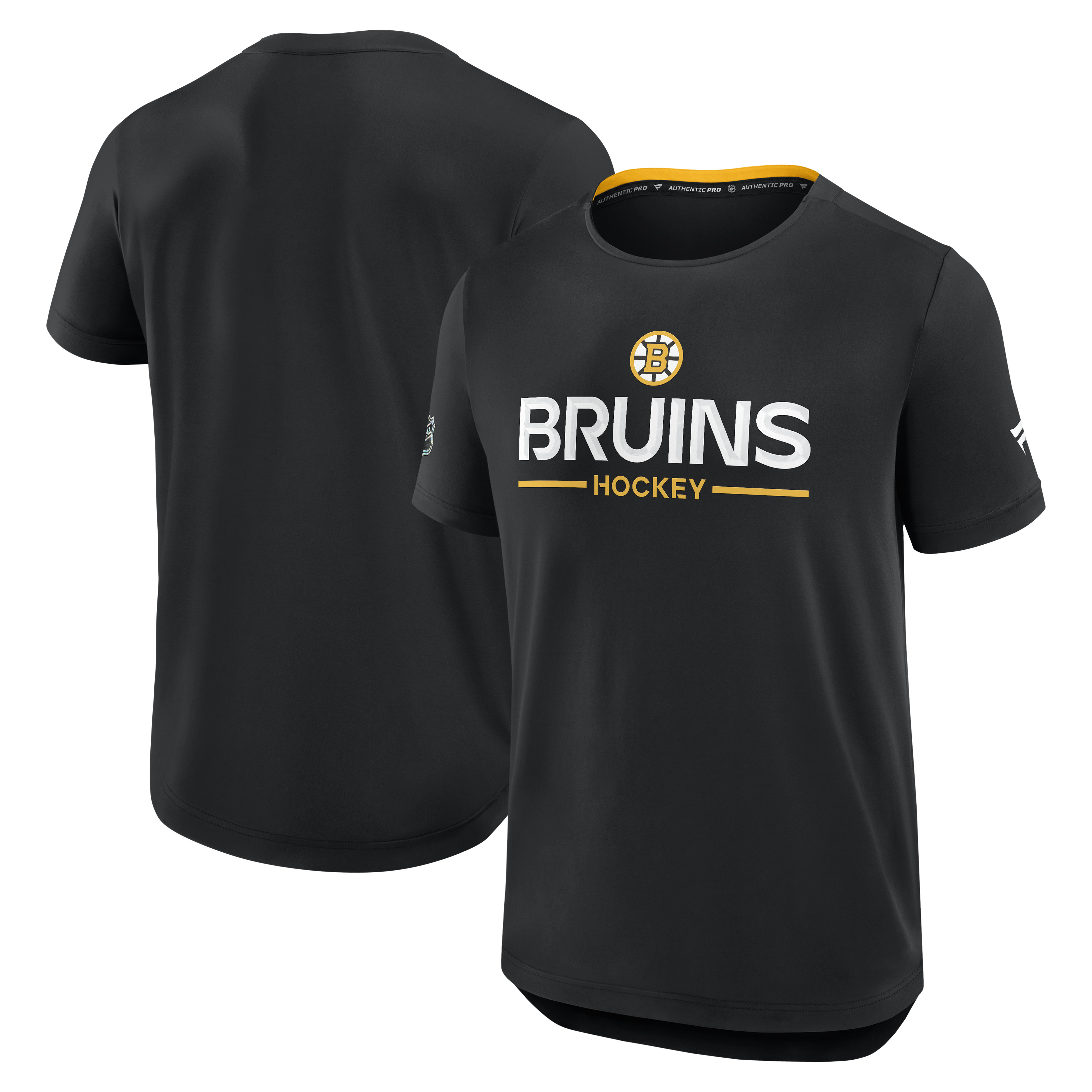 Pánská tričko Boston Bruins NHL Authentic Pro SS Rink Tee Velikost: XL