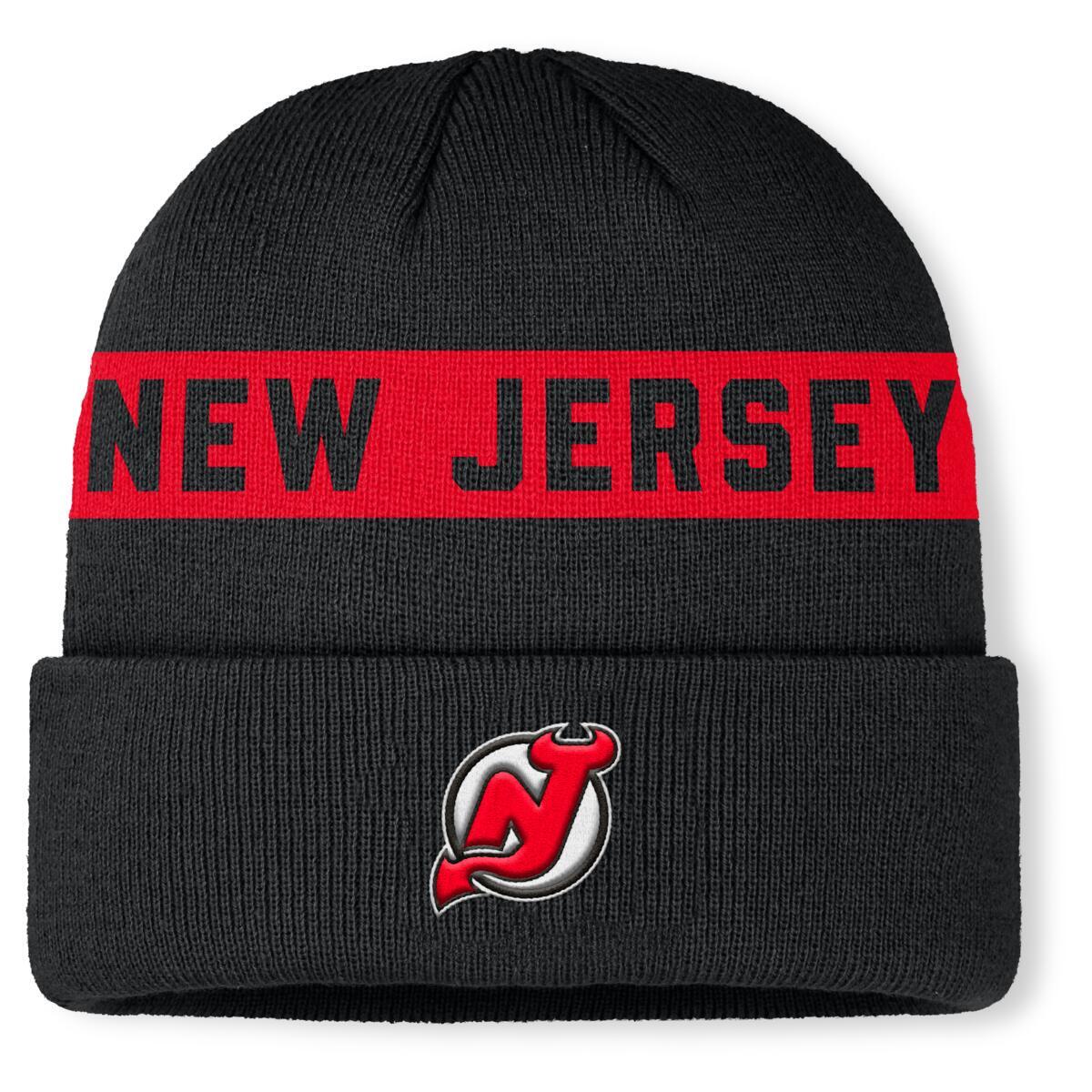 Levně Pánská zimní čepice New Jersey Devils NHL Authentic Pro A/Cap Cuffed Beanie