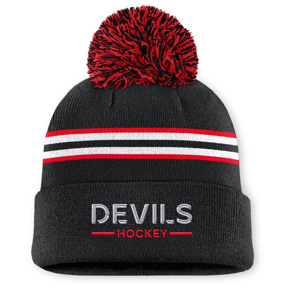 Levně Dámská zimní čepice New Jersey Devils NHL Authentic Pro W/Cap Cuffed Pom Beanie
