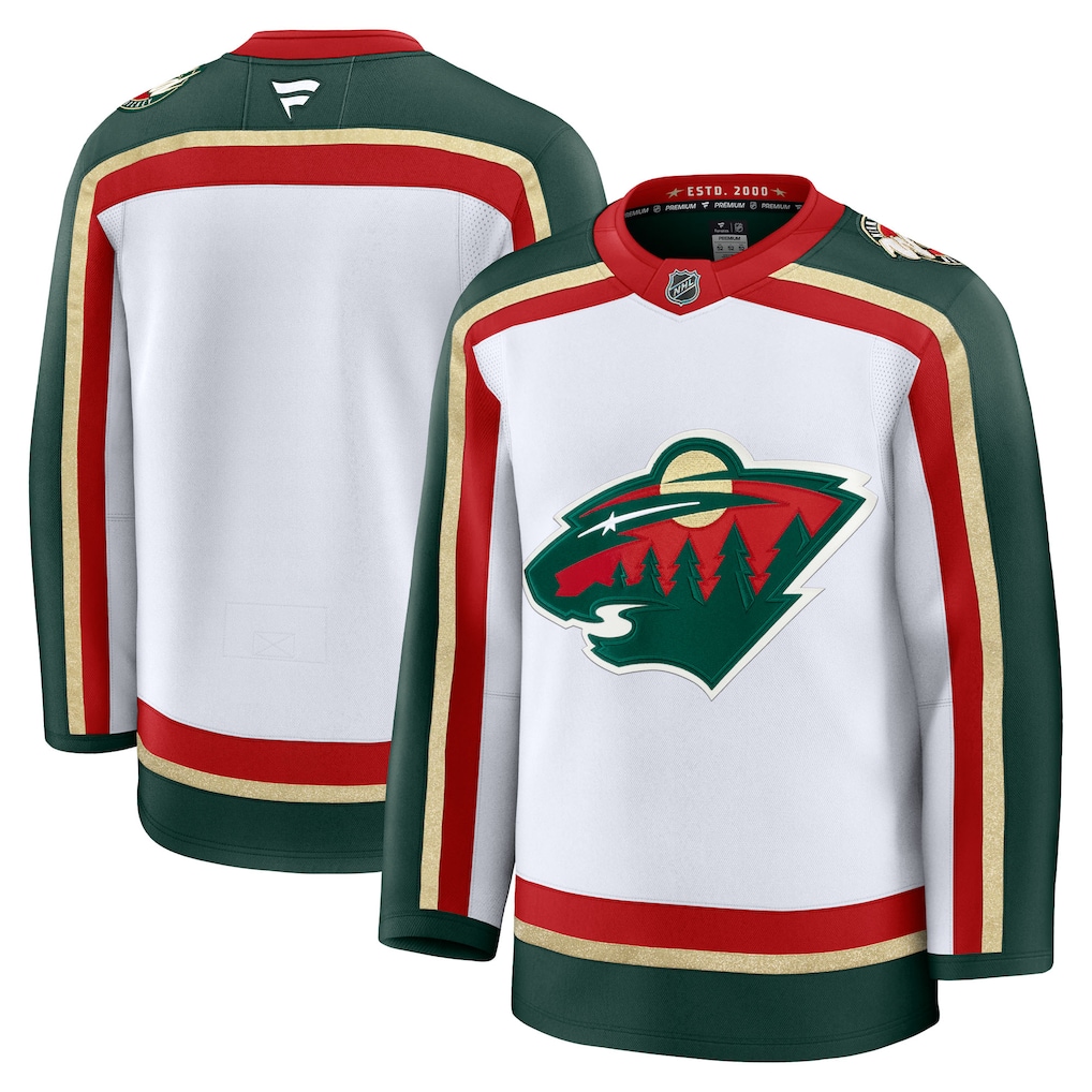 Pánský dres Minnesota Wild NHL Premium White 25th Anniversary Velikost: 54 (XL)