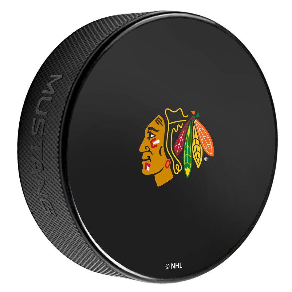 Levně Puk Chicago Blackhawks NHL Printed Autograph