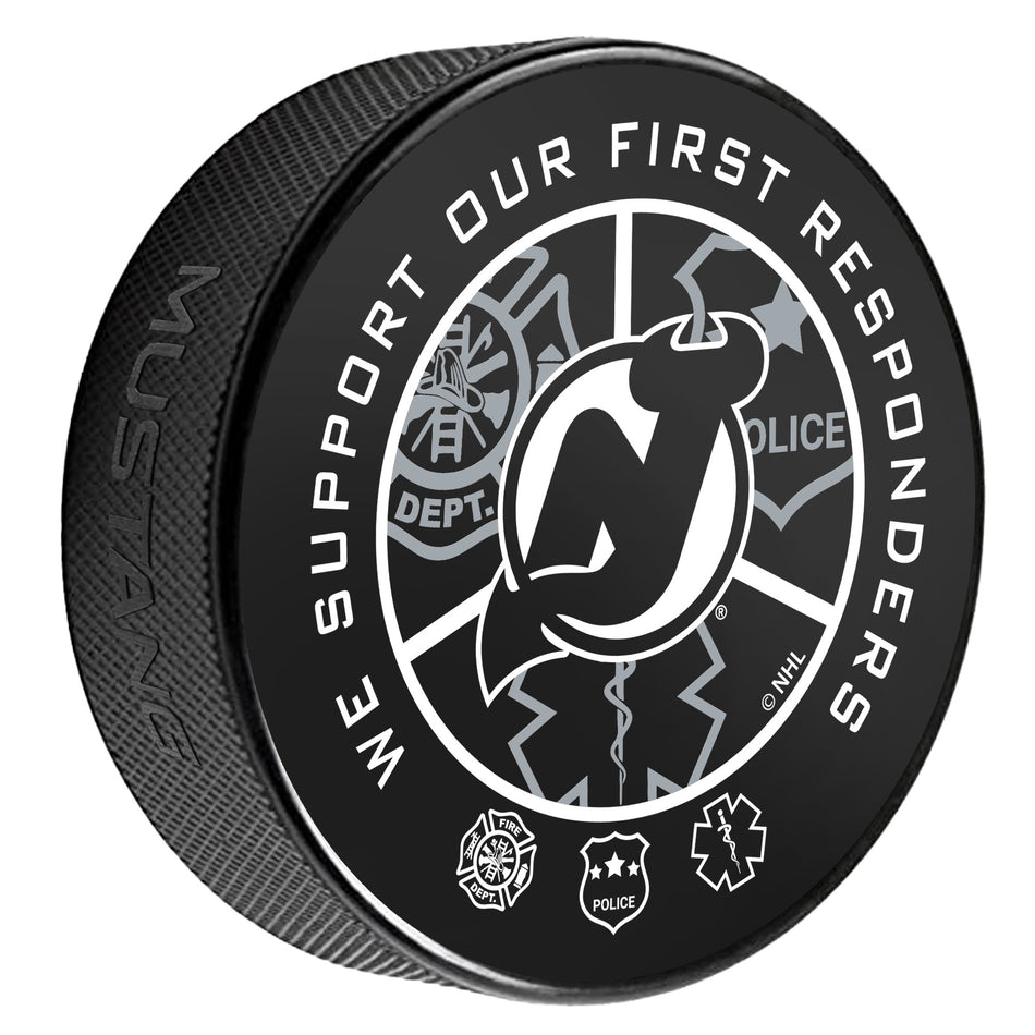 Levně Puk New Jersey Devils NHL Printed First Responders