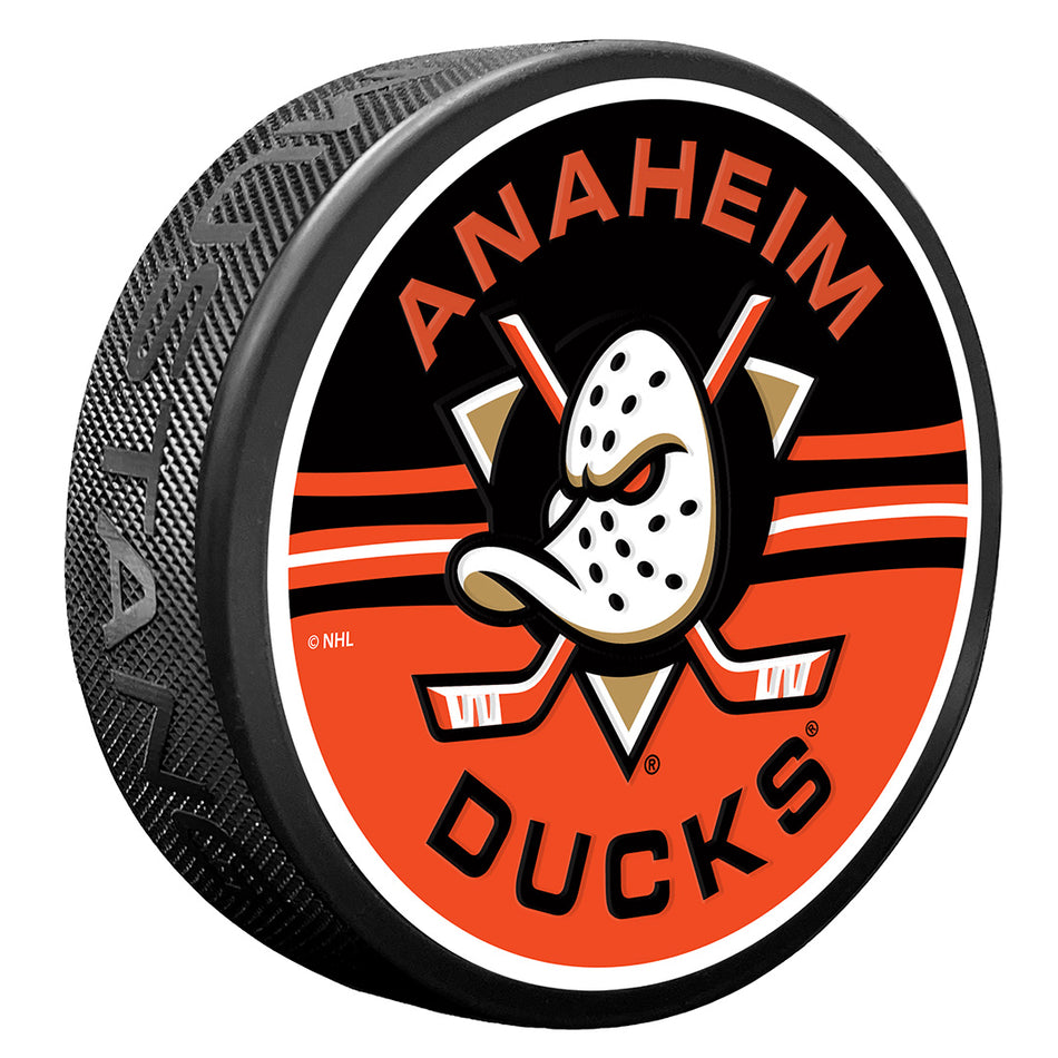 Levně Puk Anaheim Ducks NHL Half & Half