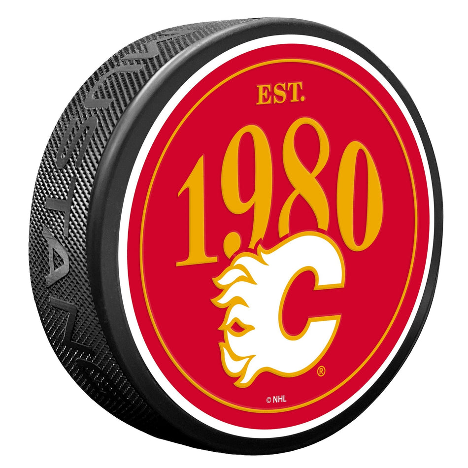 Levně Puk Calgary Flames NHL Founding Year