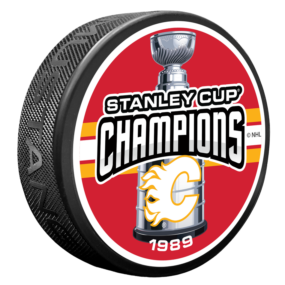 Levně Puk Calgary Flames NHL 1 TIME CHAMP