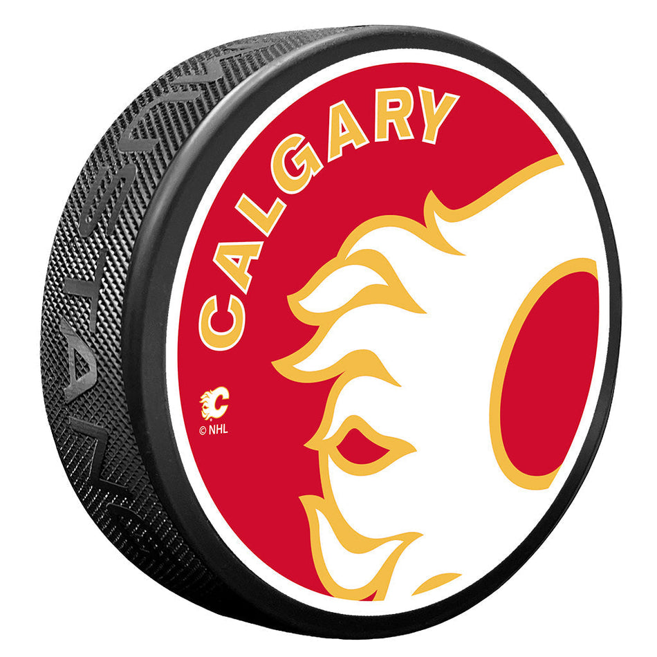 Levně Puk Calgary Flames NHL Icon