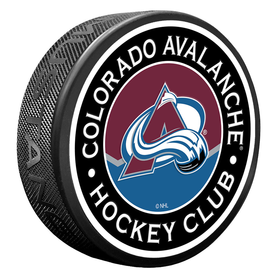 Levně Puk Colorado Avalanche NHL Stripe Design